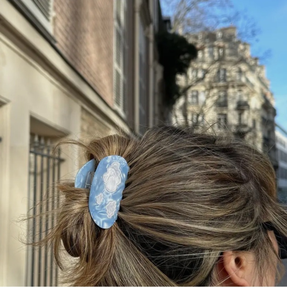 Blue Cloud Claw Clip